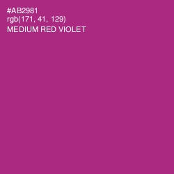 #AB2981 - Medium Red Violet Color Image