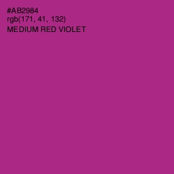 #AB2984 - Medium Red Violet Color Image