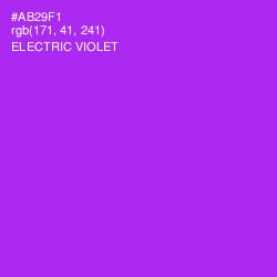 #AB29F1 - Electric Violet Color Image