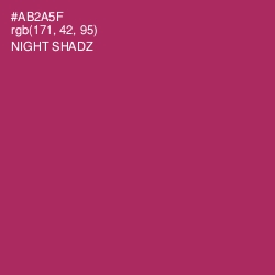 #AB2A5F - Night Shadz Color Image