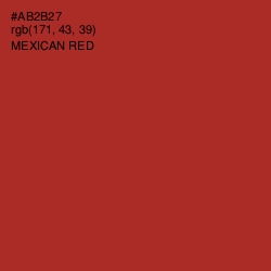 #AB2B27 - Mexican Red Color Image