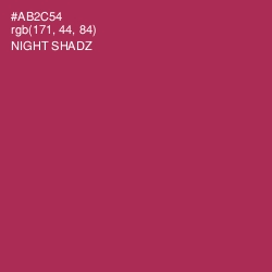 #AB2C54 - Night Shadz Color Image