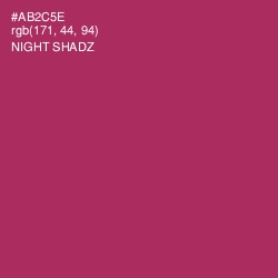 #AB2C5E - Night Shadz Color Image