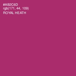 #AB2C6D - Royal Heath Color Image