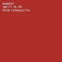 #AB2D27 - Roof Terracotta Color Image