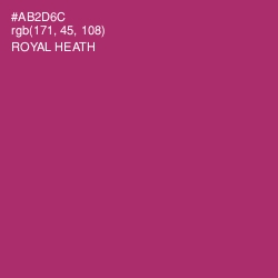 #AB2D6C - Royal Heath Color Image