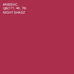 #AB2E4C - Night Shadz Color Image