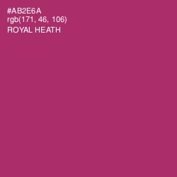 #AB2E6A - Royal Heath Color Image