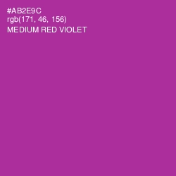 #AB2E9C - Medium Red Violet Color Image