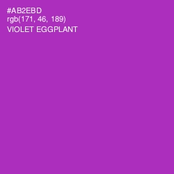 #AB2EBD - Violet Eggplant Color Image