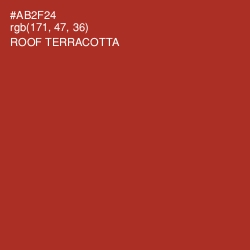 #AB2F24 - Roof Terracotta Color Image