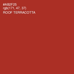 #AB2F25 - Roof Terracotta Color Image