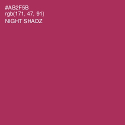 #AB2F5B - Night Shadz Color Image