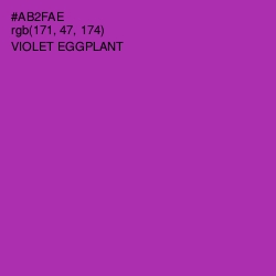 #AB2FAE - Violet Eggplant Color Image