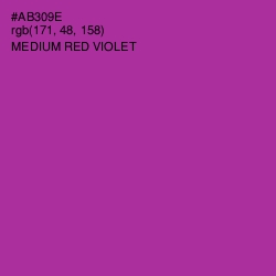 #AB309E - Medium Red Violet Color Image