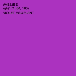 #AB32BE - Violet Eggplant Color Image