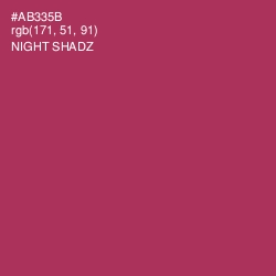 #AB335B - Night Shadz Color Image