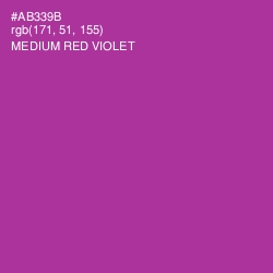 #AB339B - Medium Red Violet Color Image