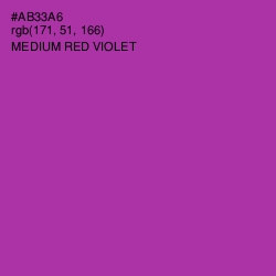 #AB33A6 - Medium Red Violet Color Image