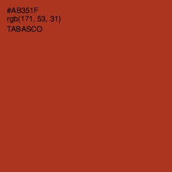#AB351F - Tabasco Color Image