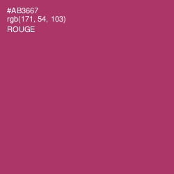 #AB3667 - Rouge Color Image