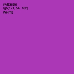 #AB36B6 - Violet Eggplant Color Image