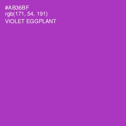 #AB36BF - Violet Eggplant Color Image