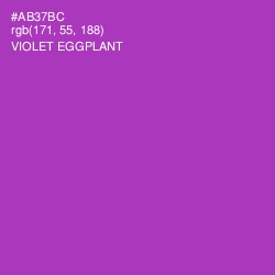 #AB37BC - Violet Eggplant Color Image