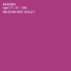 #AB3980 - Medium Red Violet Color Image