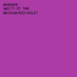 #AB39A6 - Medium Red Violet Color Image