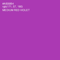 #AB39B4 - Medium Red Violet Color Image