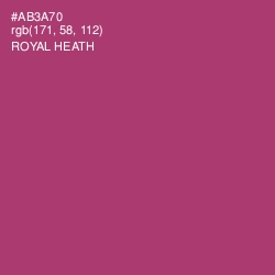 #AB3A70 - Royal Heath Color Image