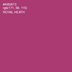 #AB3A73 - Royal Heath Color Image