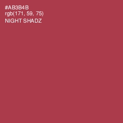 #AB3B4B - Night Shadz Color Image
