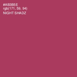 #AB3B5E - Night Shadz Color Image