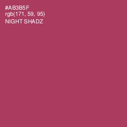#AB3B5F - Night Shadz Color Image