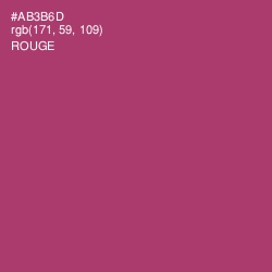 #AB3B6D - Rouge Color Image