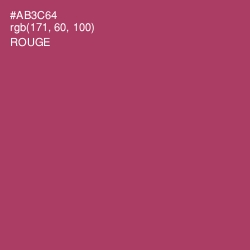 #AB3C64 - Rouge Color Image