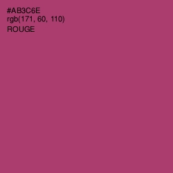 #AB3C6E - Rouge Color Image
