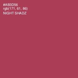 #AB3D56 - Night Shadz Color Image