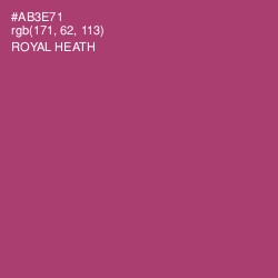 #AB3E71 - Royal Heath Color Image