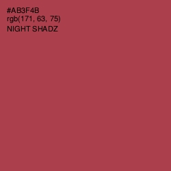 #AB3F4B - Night Shadz Color Image