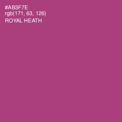 #AB3F7E - Royal Heath Color Image
