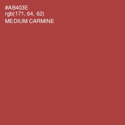 #AB403E - Medium Carmine Color Image