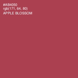 #AB4050 - Apple Blossom Color Image