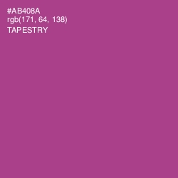 #AB408A - Tapestry Color Image