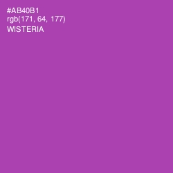 #AB40B1 - Wisteria Color Image