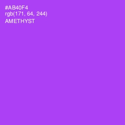 #AB40F4 - Amethyst Color Image