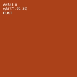 #AB4119 - Rust Color Image