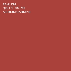 #AB413B - Medium Carmine Color Image